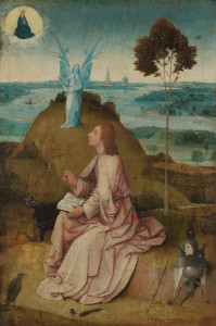 L'evangelista Giovanni scrive il Libro dell'Apocalisse, Hieronymus Bosch, 1505