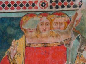 Vultus trifons, Scuola di P. Lorenzetti, Gualdo Tadino (PG), sec. IX