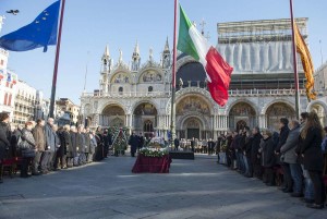 Funerali di Valeria Solesin in Piazza san Marco, a Venezia