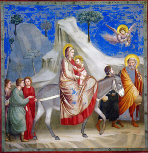 Fuga in Egitto, Giotto, Cappella degli Scrovegni, Padova