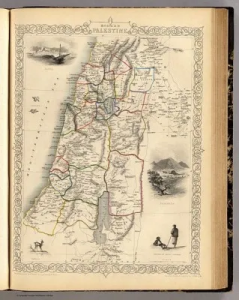 Mappa della Palestina, 1851     Mappa della Palestina, 1851 ( da FRONTIERE)