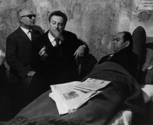 Ignazio Buttitta, Carlo Levi e Danilo Dolci, 1957