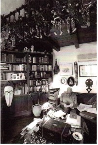  Nel suo studio (foto Minnella)