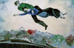  Chagall,Sopra la città,1918