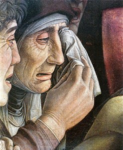 Mantegna, Cristo morto (particolare), 1475