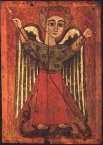 Arcangelo Michele, arte copta, sec. XVII