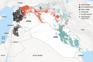  Aree di influenza dell'Isis