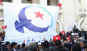 Manifestazione del partito Ennahdha
