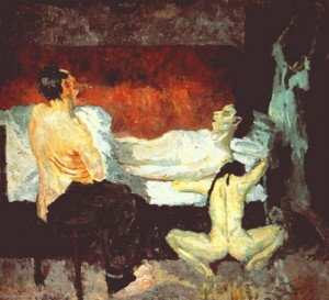 La grande scena dell'agonia, Max Beckmann, 1906.