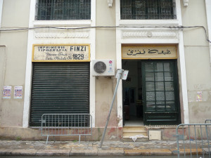  Tipografia Finzi, a rue de Russie, Tunisi (ph L. Faranda).