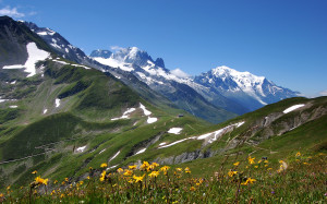 Alpi svizzere in estate.