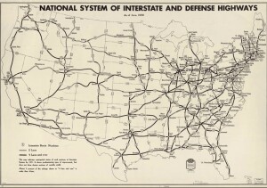 La rete infrastrutturale dell’National Interstate and Defense Highways