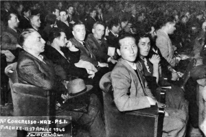 Firenze 1946, Congresso del PSI, Scotellaro il primo a dx