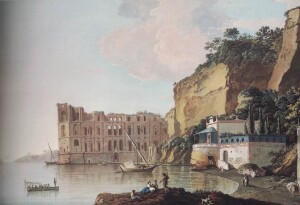 Fig. 3 Saverio Della Gatta, Vista di Napoli da Posillipo, con villa Emma, 1782, Londra, British Museum