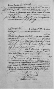 Atto di morte di Sofia Guglielmina, Archivio di Stato di Palermo, Sezione Molo, n° d’ordine 64