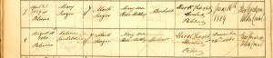 FO 653 - Piece 19 - Palermo Italy Register of Births, Palermo (1837-1891) – righe 7 e 8, p. 8