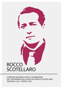 Logo del Comitato Nazionale per le celebrazioni del centenario della nascita di Rocco Scotellaro (designer Mario Cresci)