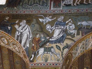 palermo, Cappella Palatina, Il sacrificio di Isacco