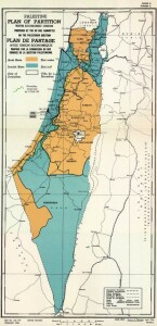 La spartizione della Palestina prevista dalle Nazioni Unite (1947)