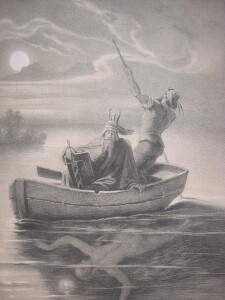Moritz Von Schuwuind (1804-1871), Cavaliere in viaggio sul mare di notte