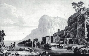   Fig. 14 Capri, Bagni di Tiberio, J.P. Hackert, 1780, Boston, Museum of Fine Arts