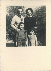 Francesco, Ida, Silvana, Clara, Kram, seconda metà anni 50 (Archivio famiglia Contento-Cangemi)
