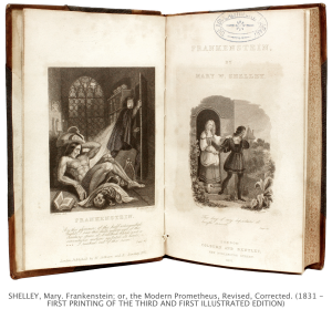 Frankenstein or the Modern Prometeus di M. Shelley, 1818
