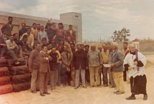 Benedizione delle reti e della ciurma della tonnara di Capo Granitola (foto di Salvatore Amodeo, 1968).