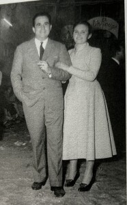 Montanti e la futura moglie Nuccia Blundo, anni 50