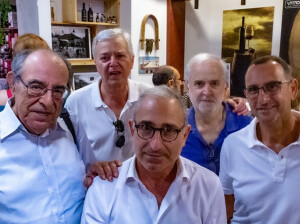 Nino Giaramidaro con T. Clemente,  S. Cristaudo, N. Pillitteri e M. Francese
