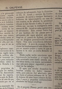 immagini tratte dal quotidiano gibilterrino in lingua spagnola “El Calpense”, del 9 luglio 1891 con la descrizione delle operazioni di recupero del relitto del piroscafo (Archivio iconografico G. Palumbo).