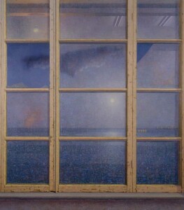 Giuseppe Modica, Luci della notte, inseguire la pittura, 2000 (olio su tela, 210x185) Giuseppe Modica, Luci della notte, inseguire la pittura, 2000 (olio su tela, 210x185)