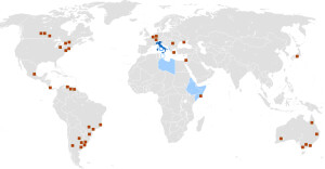 Mappa dell'Italiano nel mondo