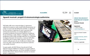 Sguardi musicali, progetto di etnomusicologia visuale della Fondazione Giorgio Cini.