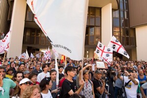 manifestazione a favore della petizione