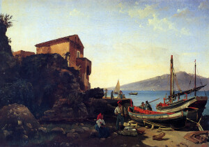 Fig. 15 Sil’vestr F. Ščedrin, pescatori sulla riva di una spiaggia della penisola sorrentina, 1825 circa, Museo Statale Russo di San Pietroburgo